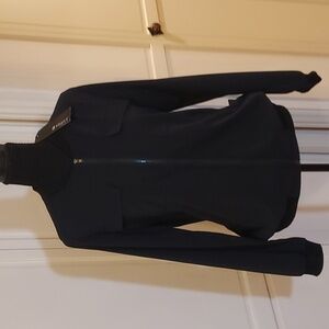 Bomber Jacket black satin ladies  size M